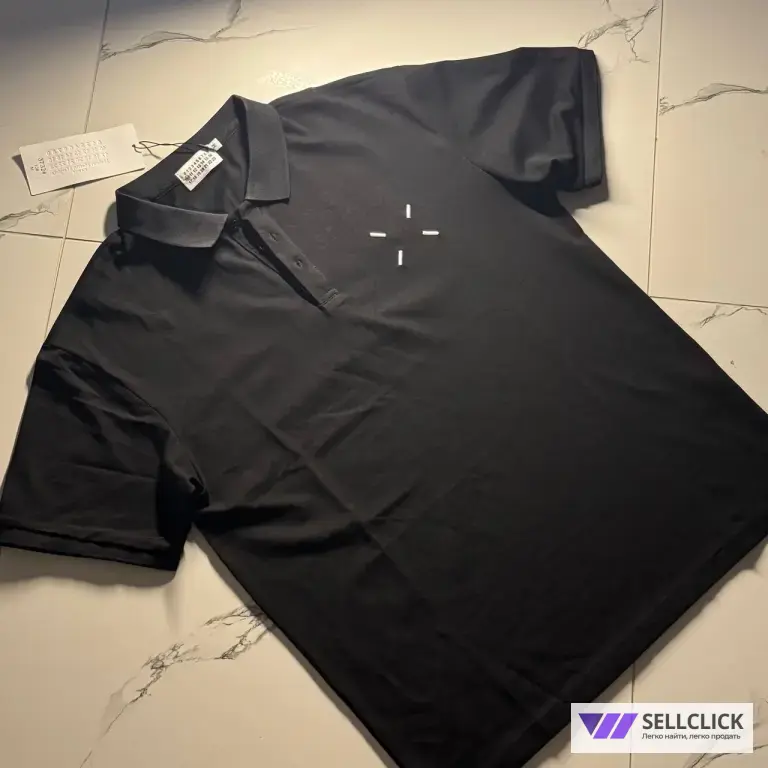 Футболка поло Maison Margiela черная