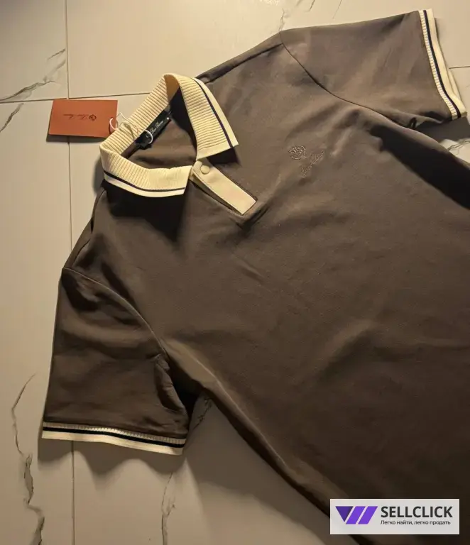 Поло Loro Piana коричневое