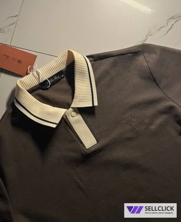 Поло Loro Piana коричневое