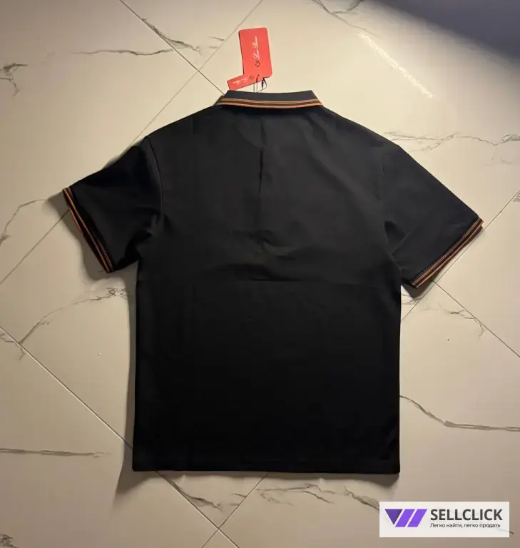 Футболка-поло Loro Piana черная