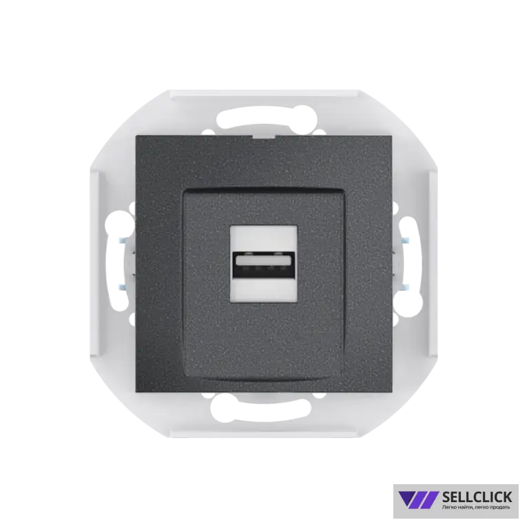 Розетка скрытой установки CADUCEUS ALING PRESTIGE с модулем Keystone USB 2.0 тип А-А, 250В~, механизм