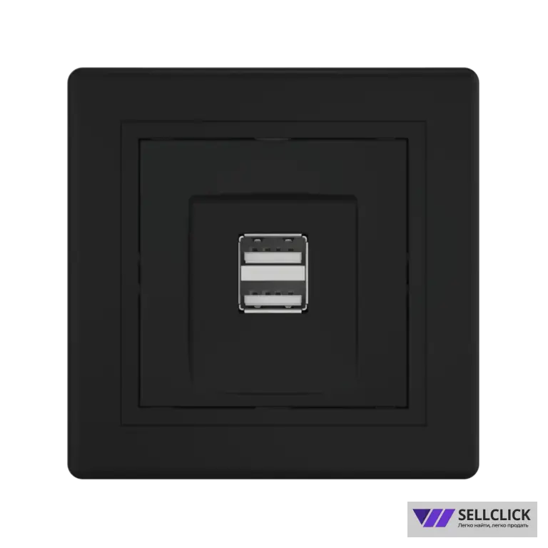 Розетка скрытой установки CADUCEUS ALING PRESTIGE двойная, USB, тип А, для зарядки устройств, 2,1А, 5В=, 250В~