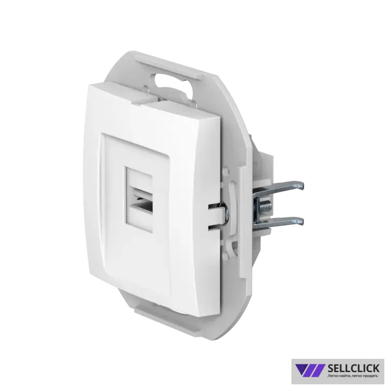 Розетка скрытой установки CADUCEUS ALING PRESTIGE с модулем Keystone USB 2.0 тип А-А, 250В~, механизм