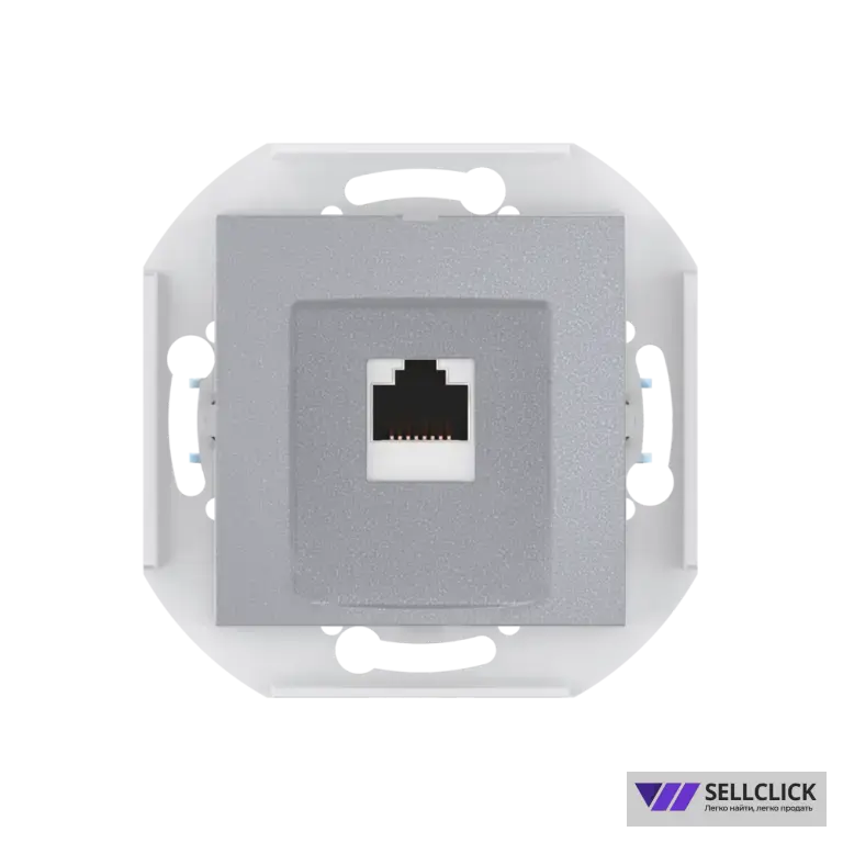 Розетка скрытой установки CADUCEUS ALING PRESTIGE компьютерная с модулем Keystone RJ45 8P8C, cat.6A, S/FTP, механизм