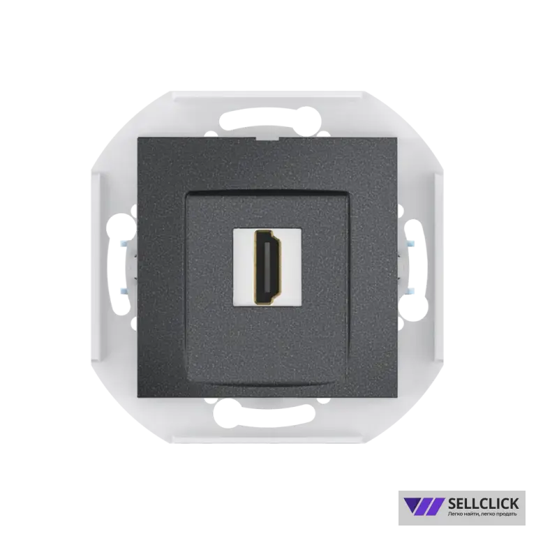 Розетка скрытой установки CADUCEUS ALING PRESTIGE с модулем Keystone HDMI тип A-A, механизм