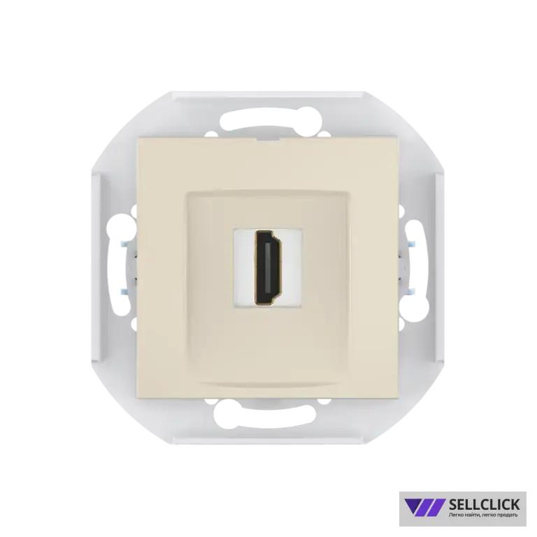 Розетка скрытой установки CADUCEUS ALING PRESTIGE с модулем Keystone HDMI тип A-A, механизм