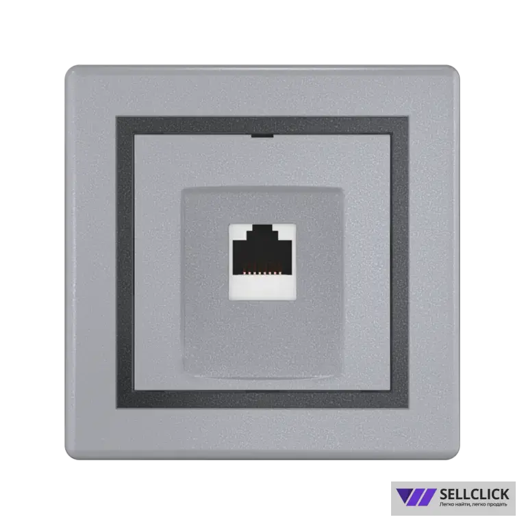 Розетка скрытой установки CADUCEUS ALING PRESTIGE компьютерная с модулем Keystone RJ45 8P8C, cat.6A, UTP
