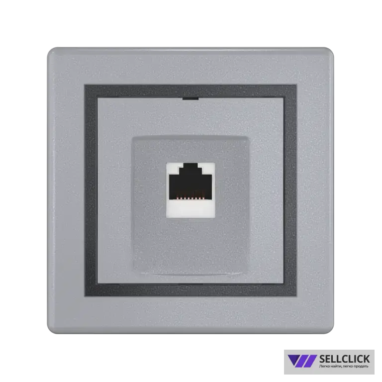 Розетка скрытой установки CADUCEUS ALING PRESTIGE компьютерная с модулем Keystone RJ45 8P8C, cat.6A, S/FTP