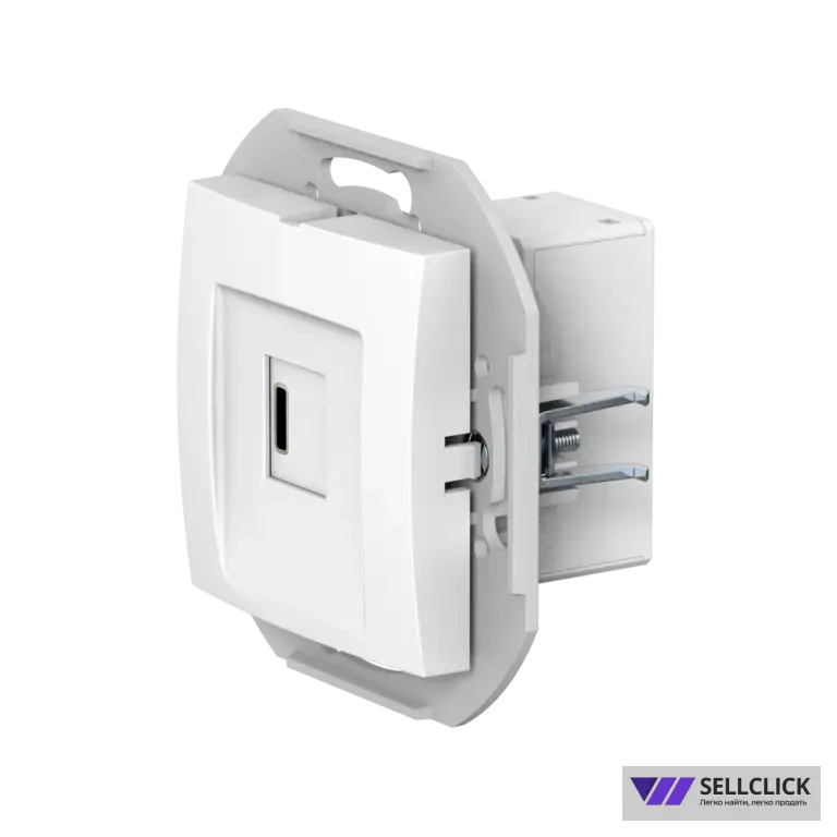 Розетка скрытой установки CADUCEUS ALING PRESTIGE USB, тип С, для зарядки, 1-го устройства, 3А, 5В=, 250В~, механизм