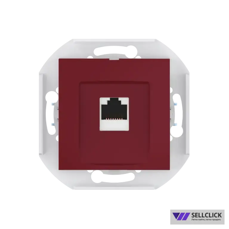 Розетка скрытой установки CADUCEUS ALING PRESTIGE компьютерная с модулем Keystone RJ45 8P8C, cat.6, FTP, механизм