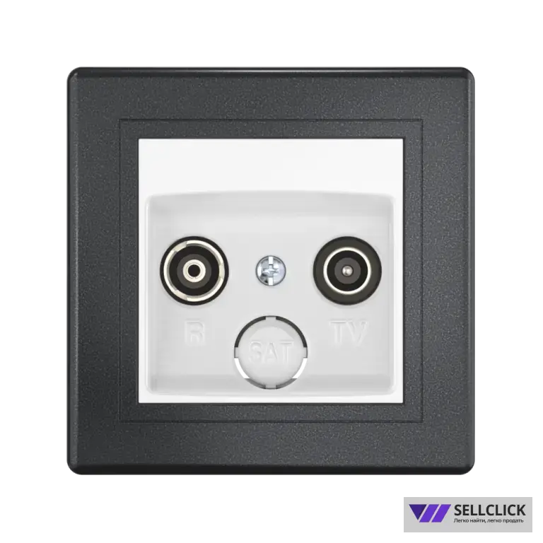 Розетка скрытой установки CADUCEUS ALING PRESTIGE антенная TV/FM, оконечная