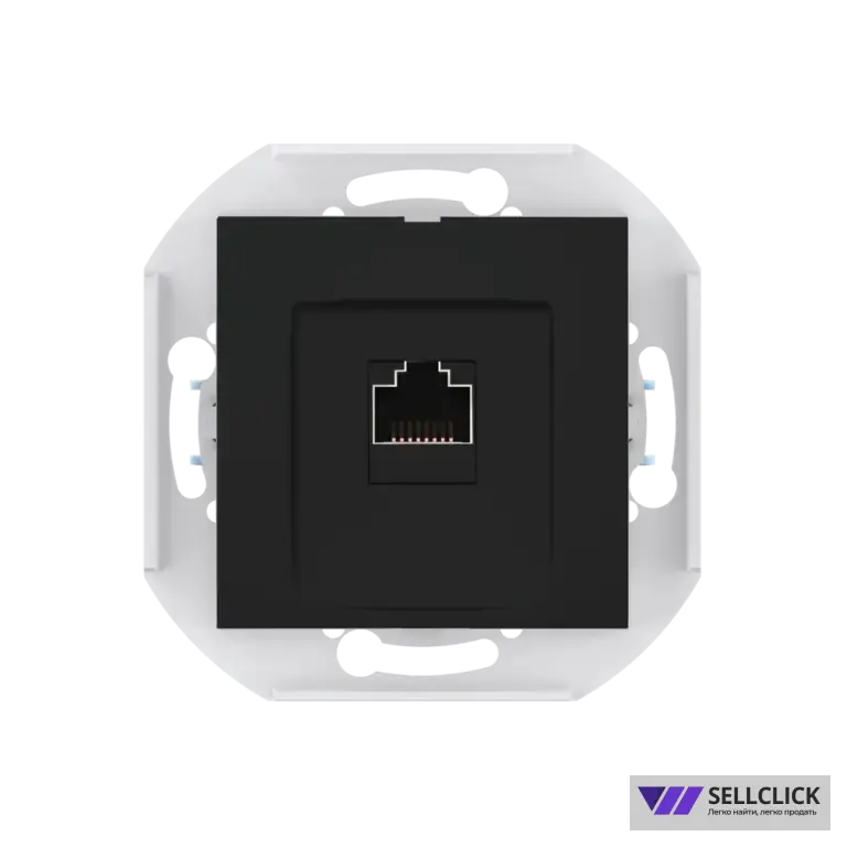 Розетка скрытой установки CADUCEUS ALING PRESTIGE компьютерная с модулем Keystone RJ45 8P8C, cat.6, FTP, механизм
