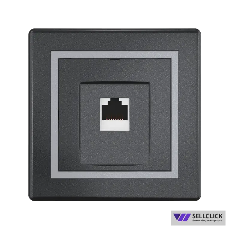 Розетка скрытой установки CADUCEUS ALING PRESTIGE компьютерная с модулем Keystone RJ45 8P8C, cat.6A, UTP