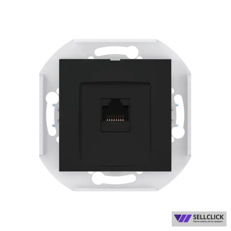 Розетка скрытой установки CADUCEUS ALING PRESTIGE компьютерная с модулем Keystone RJ45 8P8C, cat.6, UTP, механизм