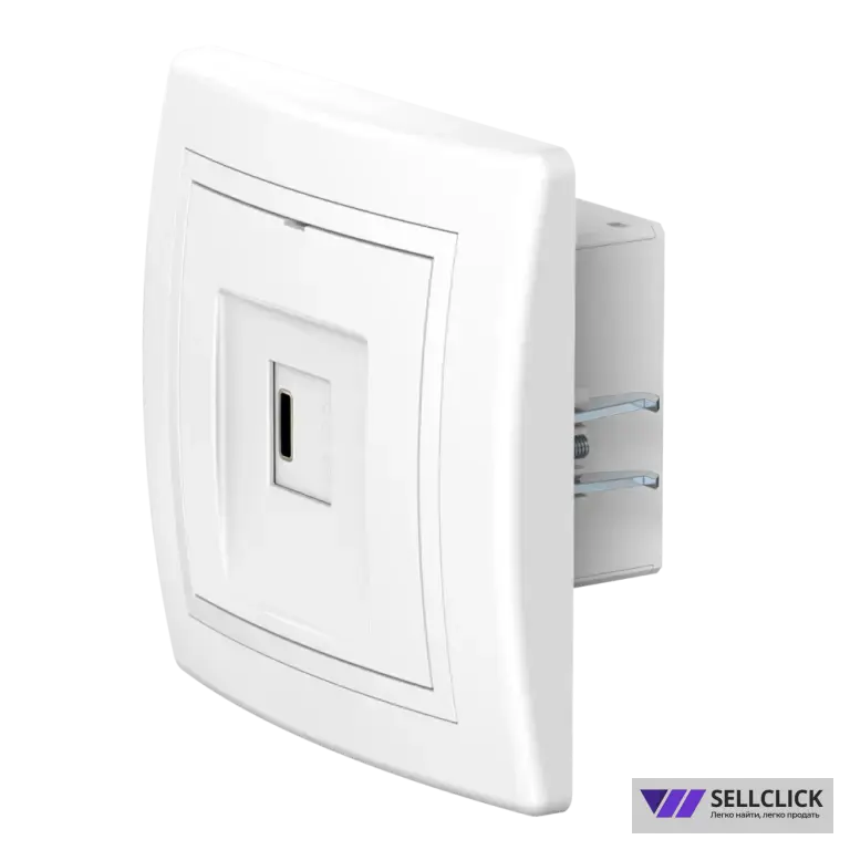 Розетка скрытой установки CADUCEUS ALING PRESTIGE USB, тип С, для зарядки 1-го устройства, 3А, 5В=, 250В~
