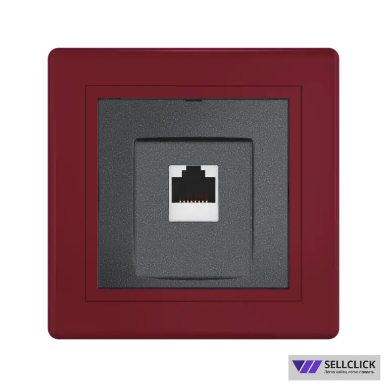 Розетка скрытой установки CADUCEUS ALING PRESTIGE компьютерная с модулем Keystone RJ45 8P8C, cat.6, UTP
