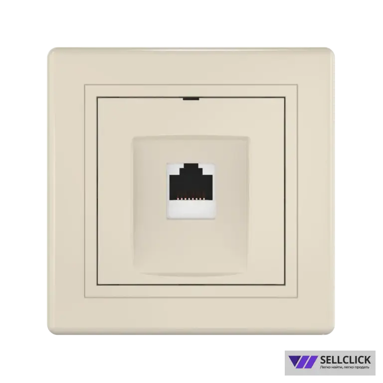 Розетка скрытой установки CADUCEUS ALING PRESTIGE компьютерная с модулем Keystone RJ45 8P8C, cat.6, UTP