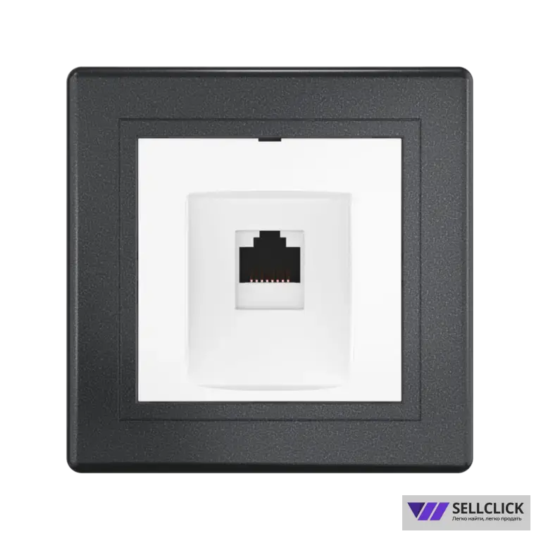 Розетка скрытой установки CADUCEUS ALING PRESTIGE компьютерная с модулем Keystone RJ45 8P8C, cat.6, UTP