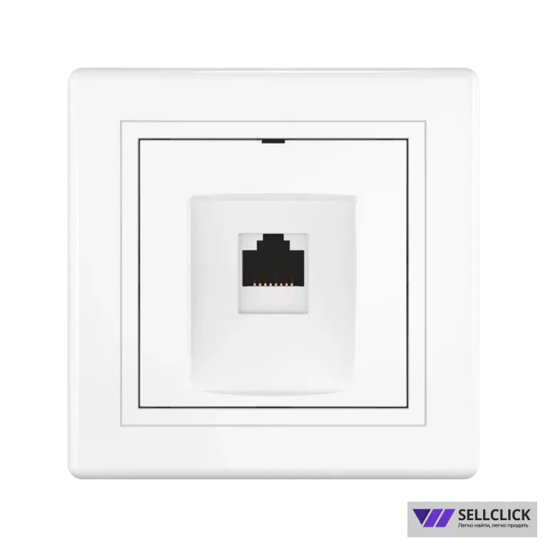 Розетка скрытой установки CADUCEUS ALING PRESTIGE компьютерная с модулем Keystone RJ45 8P8C, cat.6A, UTP