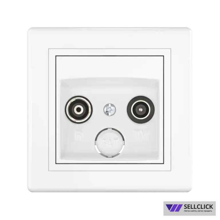 Розетка скрытой установки CADUCEUS ALING PRESTIGE антенная TV/FM, оконечная
