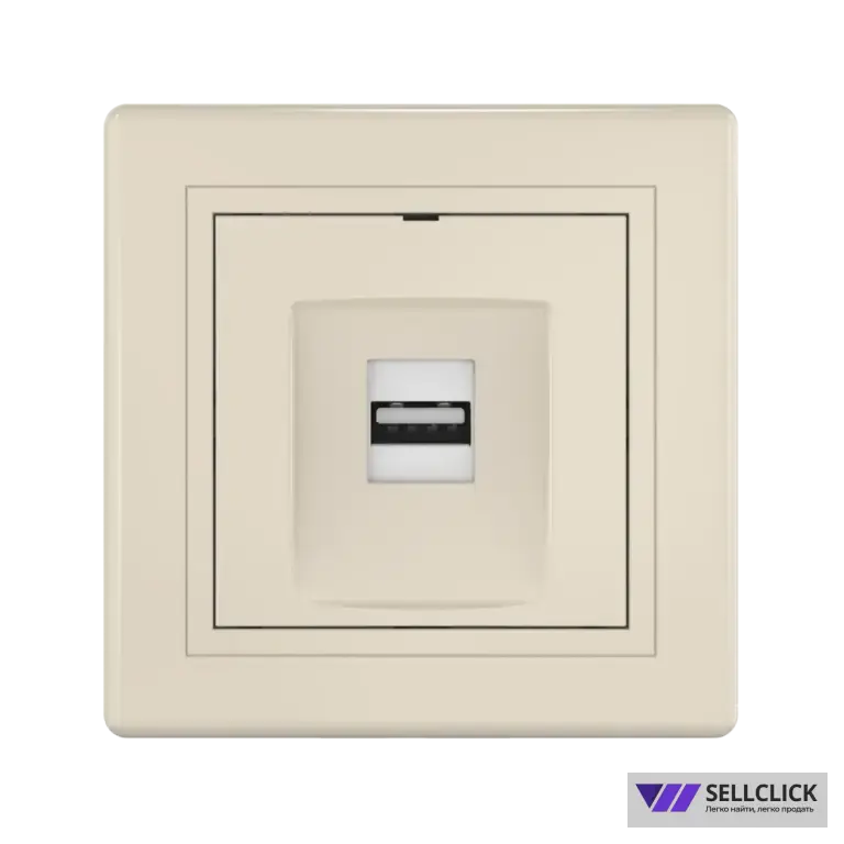 Розетка скрытой установки CADUCEUS ALING PRESTIGE с модулем Keystone USB 2.0 тип А-А, 250В~