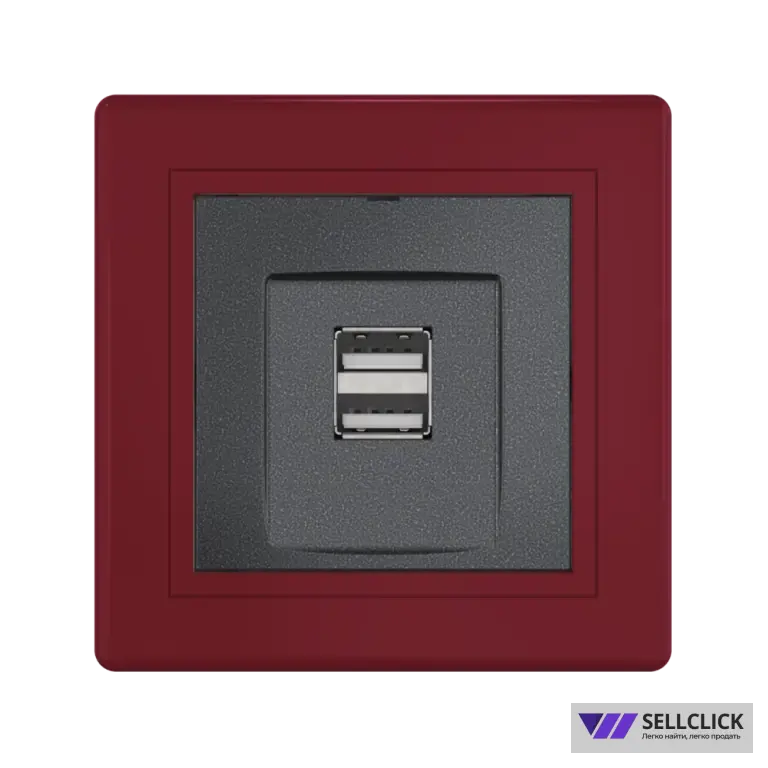 Розетка скрытой установки CADUCEUS ALING PRESTIGE двойная, USB, тип А, для зарядки устройств, 2,1А, 5В=, 250В~