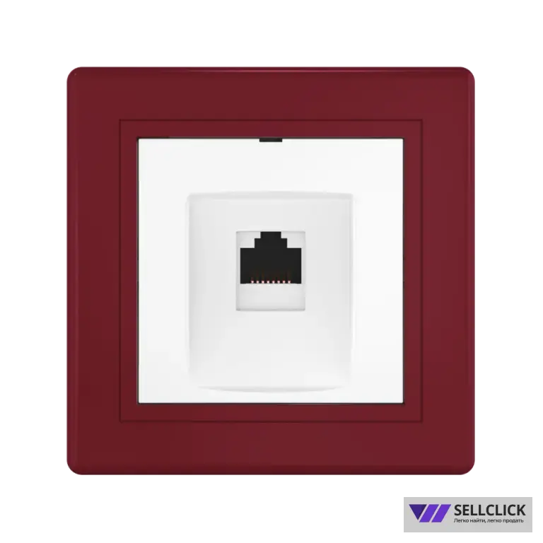 Розетка скрытой установки CADUCEUS ALING PRESTIGE компьютерная с модулем Keystone RJ45 8P8C, cat.6A, UTP