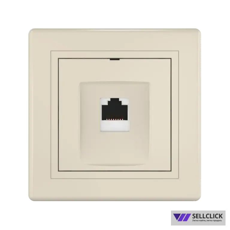 Розетка скрытой установки CADUCEUS ALING PRESTIGE компьютерная с модулем Keystone RJ45 8P8C, cat.6A, S/FTP