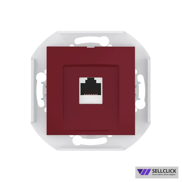 Розетка скрытой установки CADUCEUS ALING PRESTIGE компьютерная с модулем Keystone RJ45 8P8C, cat.6A, UTP, механизм