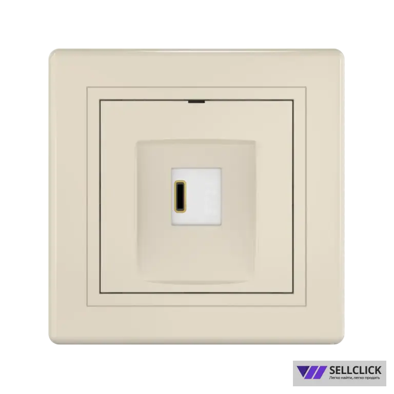 Розетка скрытой установки CADUCEUS ALING PRESTIGE USB, тип С, для зарядки 1-го устройства, 3А, 5В=, 250В~