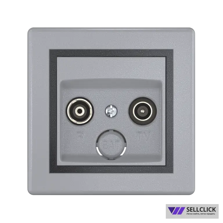 Розетка скрытой установки CADUCEUS ALING PRESTIGE антенная TV/FM, проходная
