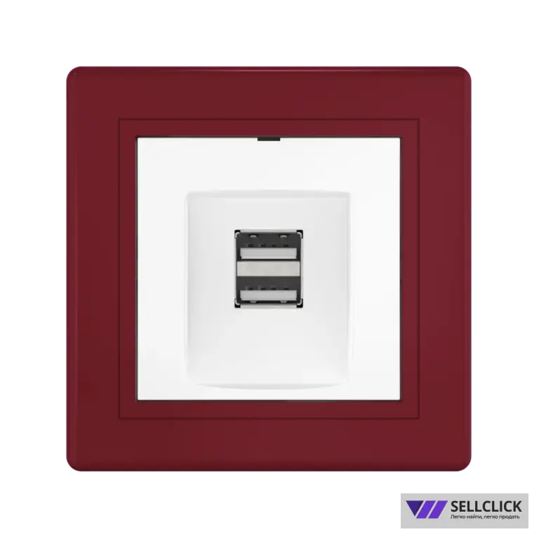 Розетка скрытой установки CADUCEUS ALING PRESTIGE двойная, USB, тип А, для зарядки устройств, 2,1А, 5В=, 250В~
