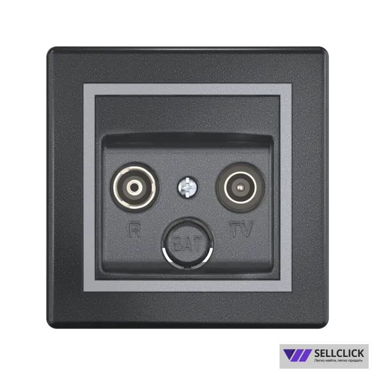 Розетка скрытой установки CADUCEUS ALING PRESTIGE антенная TV/FM, оконечная
