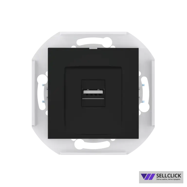 Розетка скрытой установки CADUCEUS ALING PRESTIGE с модулем Keystone USB 2.0 тип А-А, 250В~, механизм