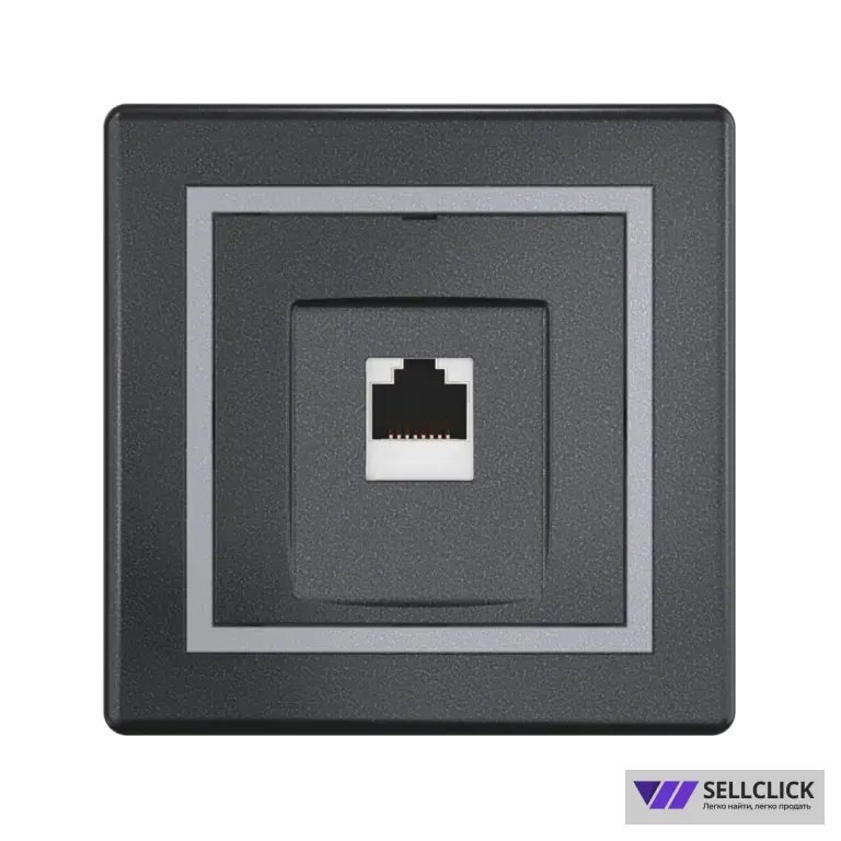 Розетка скрытой установки CADUCEUS ALING PRESTIGE компьютерная с модулем Keystone RJ45 8P8C cat.6, FTP