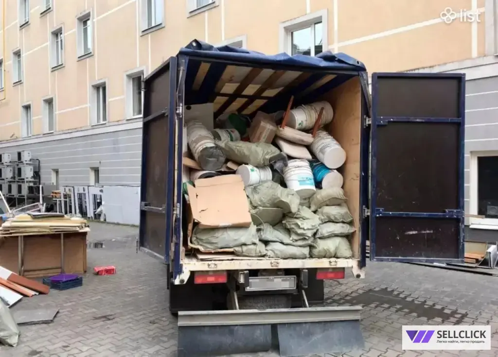 вывоз мусора газель
