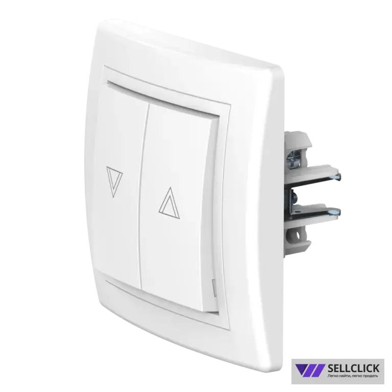 Выключатель скрытой установки CADUCEUS ALING PRESTIGE кнопочный для жалюзи/рольставней, 10А, 250В~