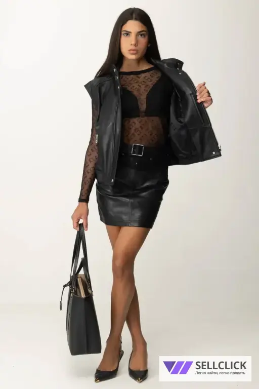 Новая женская кожаная жилетка Pinko