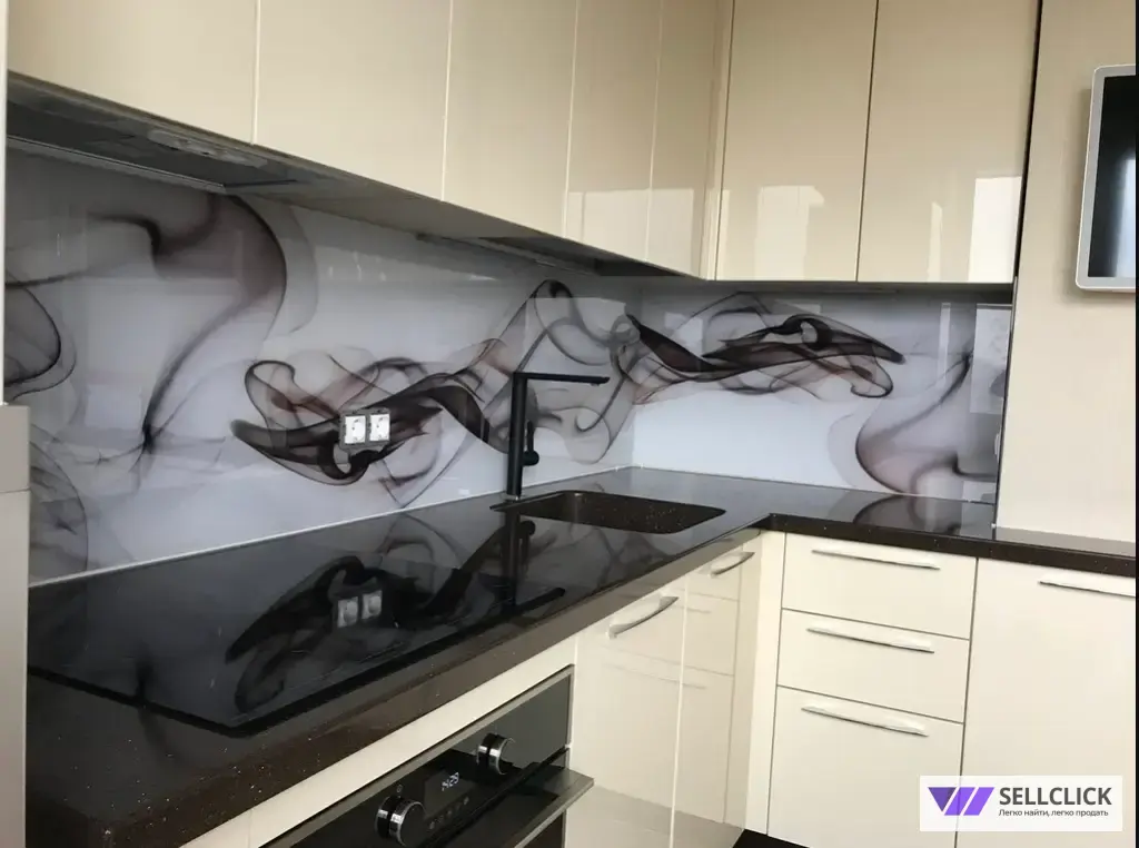 Стеклянные фартуки для кухни на заказ
