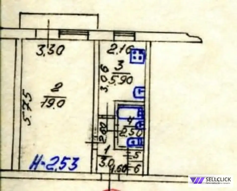 Продается однокомнатная квартира