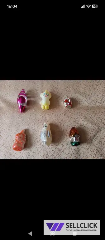 Советские, елочные игрушки под реставрацию.