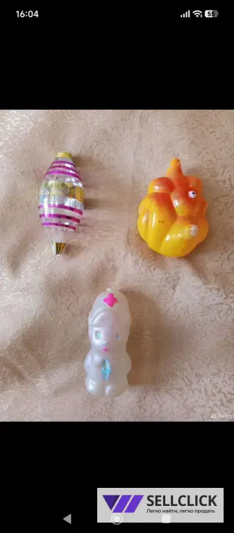 Советские, елочные игрушки под реставрацию.