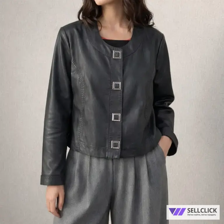 Куртка кожаная женская 44-46