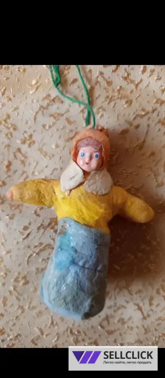 Советская,ватная, ёлочная игрушка.