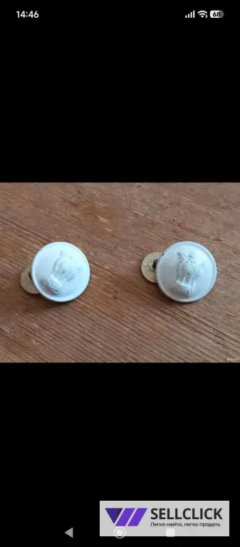 Антикварные запонки.