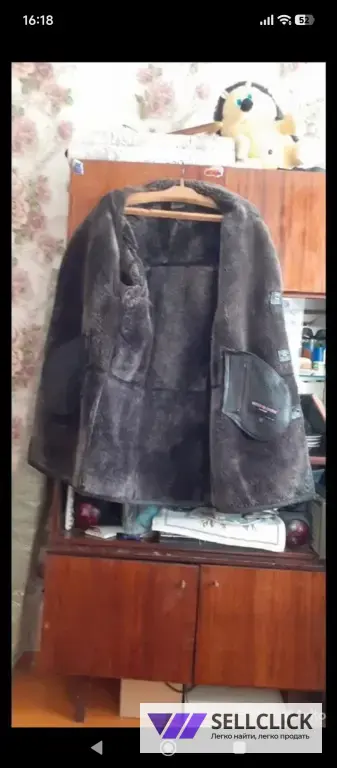Мужская, фирменная дублёнка.