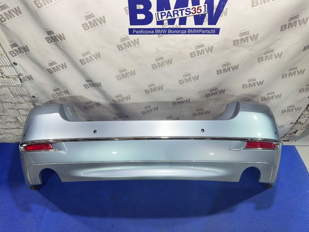 Задний бампер BMW F10 LCI  Luxury под 2 трубы