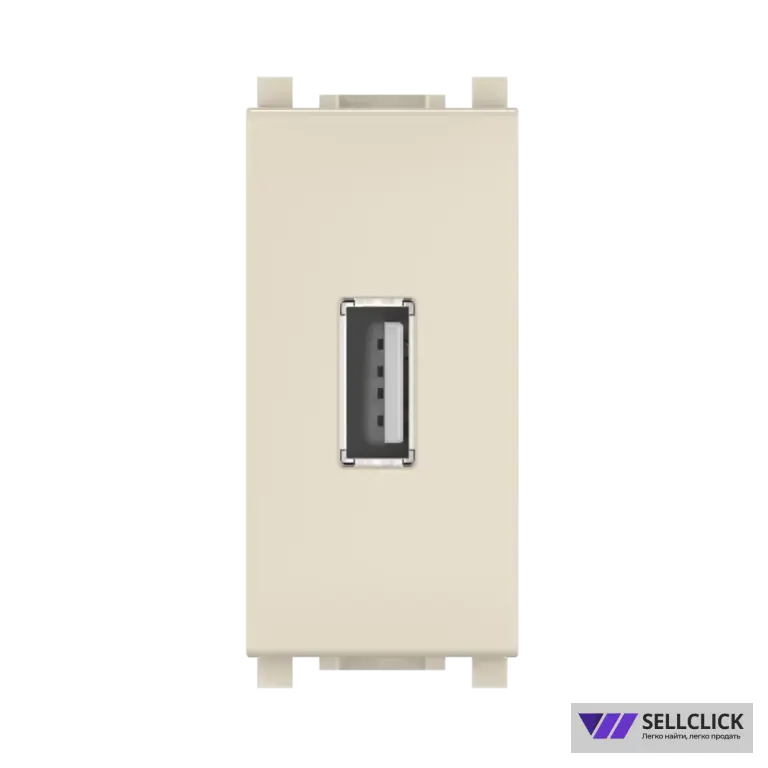 Розетка USB 2.0 тип А CADUCEUS ALING EXPERIENCE для скрытой проводки, для зарядки 1-го устройства