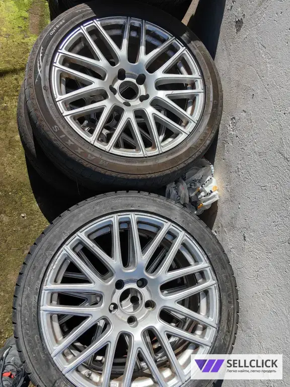 Диск Cross Spoke 312 серого цвета Ferric grey - 8,5J х 18 24535 R18Y спереди, 10J х 18 27530 R18Y сзади.