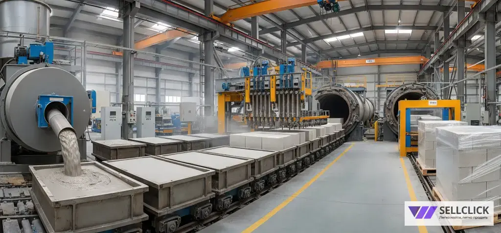 Оборудование производство газобетона